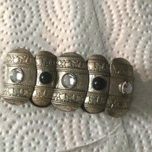 Women's Vintage bracelet elastic stretching metal chunk